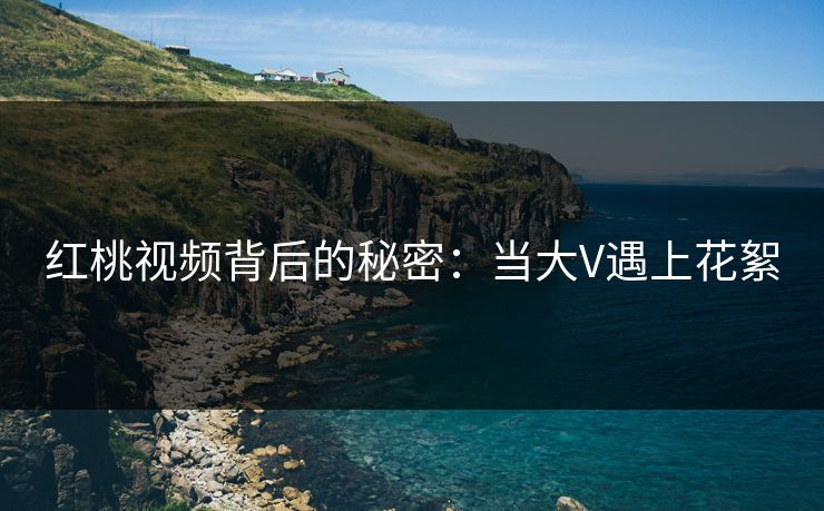 红桃视频背后的秘密：当大V遇上花絮